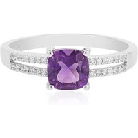 Sibirischer Amethyst-Silberring Sibirischer Amethyst-Silberring