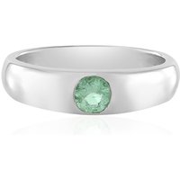 Kolumbianischer Smaragd-Silberring Kolumbianischer Smaragd-Silberring