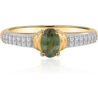 Grüner Queensland-Saphir-Goldring (Mark Tremonti) Grüner Queensland-Saphir-Goldring (Mark Tremonti)