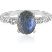Labradorit-Silberring(Adela Silber) Labradorit-Silberring(Adela Silber)