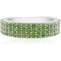 Russischer Diopsid-Silberring Russischer Diopsid-Silberring