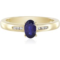 Blauer Madagaskar-Saphir-Silberring Blauer Madagaskar-Saphir-Silberring