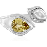 Gelber Zirkon-Silberring (SAELOCANA) Gelber Zirkon-Silberring (SAELOCANA)