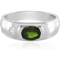 Russischer Diopsid-Silberring Russischer Diopsid-Silberring