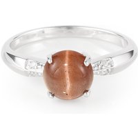 Skapolith-Katzenauge-Silberring Skapolith-Katzenauge-Silberring