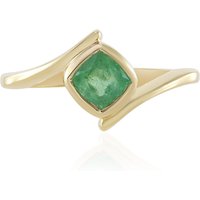Russischer Smaragd-Silberring Russischer Smaragd-Silberring