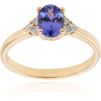 AAA-Tansanit-Goldring AAA-Tansanit-Goldring