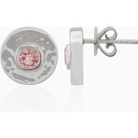 Brasilianischer Pinkfarbener Turmalin-Silberohrringe (Pallanova) Brasilianischer Pinkfarbener Turmalin-Silberohrringe (Pallanova)