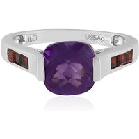 Sambia-Amethyst-Silberring Sambia-Amethyst-Silberring