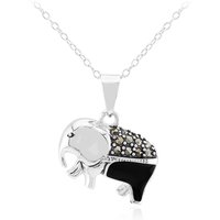 Markasit-Silberhalskette Markasit-Silberhalskette