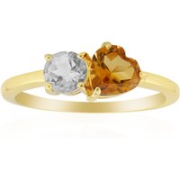 Madeira-Citrin-Silberring Madeira-Citrin-Silberring