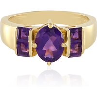 Sambia-Amethyst-Silberring Sambia-Amethyst-Silberring