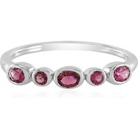 Brasilianischer Pinkfarbener Turmalin-Silberring Brasilianischer Pinkfarbener Turmalin-Silberring