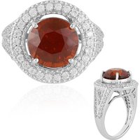 Hessonit-Granat-Goldring Hessonit-Granat-Goldring