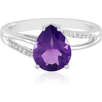 Sibirischer Amethyst-Silberring Sibirischer Amethyst-Silberring