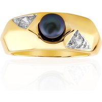 Süßwasserzuchtperlen-Silberring (TPC) Süßwasserzuchtperlen-Silberring (TPC)