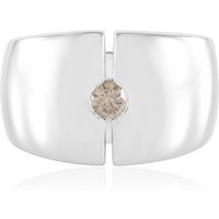 I3 Champagner-Brillant-Silberring (de Melo Essence) I3 Champagner-Brillant-Silberring (de Melo Essence)