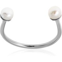 Weiße Süßwasserzuchtperlen-Silberring (Joias do Paraíso) Weiße Süßwasserzuchtperlen-Silberring (Joias do Paraíso)