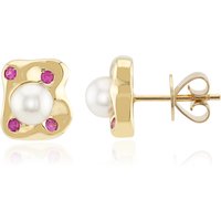 Akoya-Perlen-Goldohrringe (Michelle Albala) Akoya-Perlen-Goldohrringe (Michelle Albala)