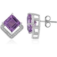 Amethyst-Silberohrringe Amethyst-Silberohrringe