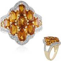 Madeira-Citrin-Silberring Madeira-Citrin-Silberring