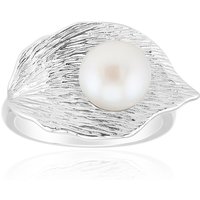 Weiße Süßwasserzuchtperlen-Silberring (Michelle Albala) Weiße Süßwasserzuchtperlen-Silberring (Michelle Albala)