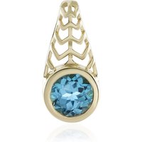 Schweizblauer Topas-Goldanhänger (Ornaments by de Melo) Schweizblauer Topas-Goldanhänger (Ornaments by de Melo)