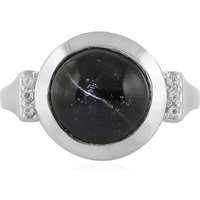 Indischer Stern-Diopsid-Silberring Indischer Stern-Diopsid-Silberring