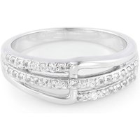 Weißer Saphir-Silberring Weißer Saphir-Silberring