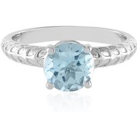 Himmelblauer Topas-Silberring Himmelblauer Topas-Silberring