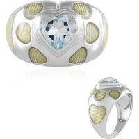 Himmelblauer Topas-Silberring (Adela Silber) Himmelblauer Topas-Silberring (Adela Silber)