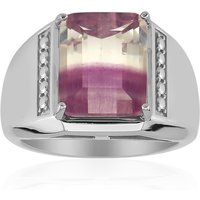 Mehrfarbiger Fluorit-Silberring (Pallanova) Mehrfarbiger Fluorit-Silberring (Pallanova)