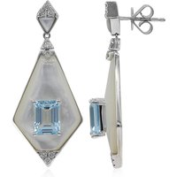 AAA-Brasilianischer Aquamarin-Goldohrringe (CIRARI) AAA-Brasilianischer Aquamarin-Goldohrringe (CIRARI)