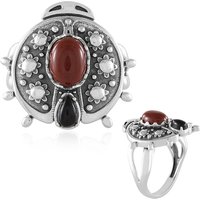 Roter Jaspis-Silberring (Desert Chic) Roter Jaspis-Silberring (Desert Chic)