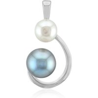 Silberfarbene Süßwasserzuchtperlen-Silberanhänger (TPC) Silberfarbene Süßwasserzuchtperlen-Silberanhänger (TPC)
