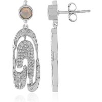 Welo-Opal-Silberohrringe (MONOSONO COLLECTION) Welo-Opal-Silberohrringe (MONOSONO COLLECTION)