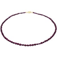 Magenta-Granat-Silberhalskette Magenta-Granat-Silberhalskette