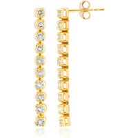 Himmelblauer Topas-Silberohrringe Himmelblauer Topas-Silberohrringe