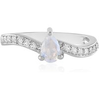 Regenbogen-Mondstein-Silberring Regenbogen-Mondstein-Silberring