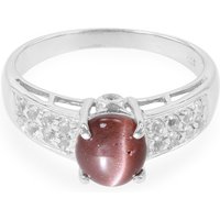 Skapolith-Katzenauge-Silberring Skapolith-Katzenauge-Silberring