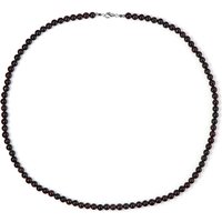 Mosambik-Granat-Silberhalskette Mosambik-Granat-Silberhalskette