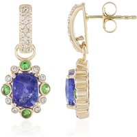 Tansanit-Goldohrringe (Adela Gold) Tansanit-Goldohrringe (Adela Gold)