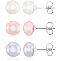 Süßwasserzuchtperlen-Silberohrringe (TPC) Süßwasserzuchtperlen-Silberohrringe (TPC)