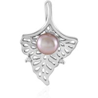 Pfirsichfarbene Süßwasserzuchtperlen-Silberanhänger Pfirsichfarbene Süßwasserzuchtperlen-Silberanhänger