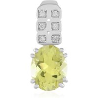 Limonen-Quarz-Silberanhänger Limonen-Quarz-Silberanhänger