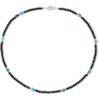 Edelstein-Silberhalskette Edelstein-Silberhalskette