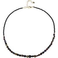 Edelstein-Silberhalskette Edelstein-Silberhalskette