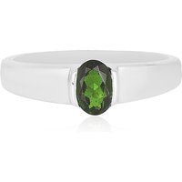 Russischer Diopsid-Silberring Russischer Diopsid-Silberring