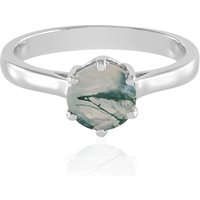 Moosachat-Silberring Moosachat-Silberring