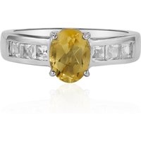 Citrin-Silberring Citrin-Silberring